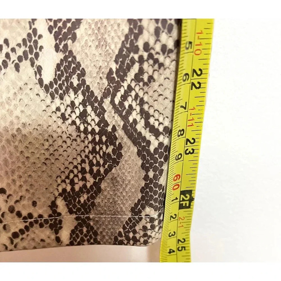 Native Daughter Womens Flat Front Snake Skin Pants Brown Sz M - Picture 12 of 16